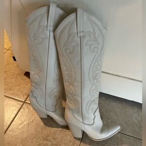 Lasso Steve Madden Ivory Heeled lasso /laso Cowboy Boots